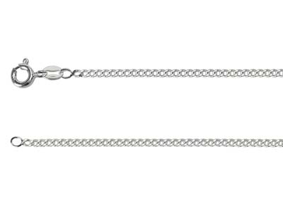 Sterling Silver 2.12mm Filed Curb 18