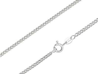 Sterling Silver 2.12mm Filed Curb 24