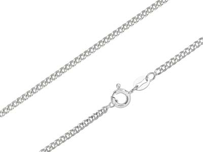 Sterling Silver 2.12mm Filed Curb 26
