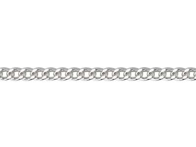Sterling Silver 2.12mm Filed Curb 26