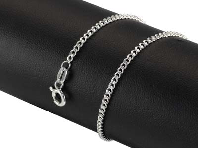 Sterling Silver 2.12mm Filed Curb 26