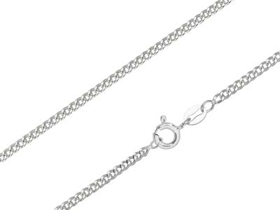 Sterling Silver 2.12mm Filed Curb 2870cm Unhallmarked