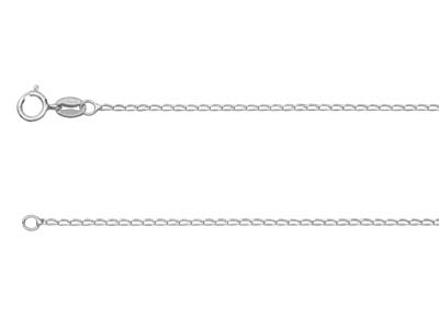 Sterling Silver 1.0mm Diamond Cut  Curb Chain 2460cm Unhallmarked   100 Recycled Silver
