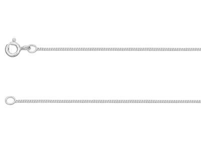 Sterling Silver 0.9mm Diamond Cut  Curb Chain 1640cm Unhallmarked   100 Recycled Silver