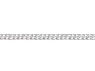 Sterling Silver 0.9mm Diamond Cut  Curb Chain 18