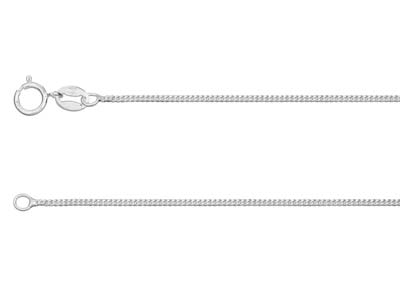 Sterling Silver 1.1mm Diamond Cut  Curb Chain 1640cm Unhallmarked   100 Recycled Silver