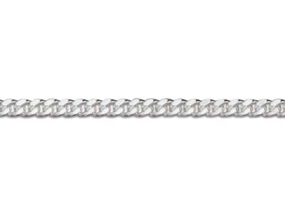Sterling Silver 1.1mm Diamond Cut  Curb Chain 22