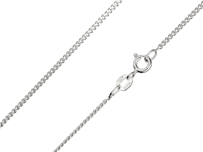 Sterling Silver 1.5mm Diamond Cut  Extendable Curb Chain              16-18