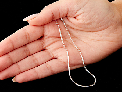 Sterling Silver 1.5mm Diamond Cut  Extendable Curb Chain              18-20