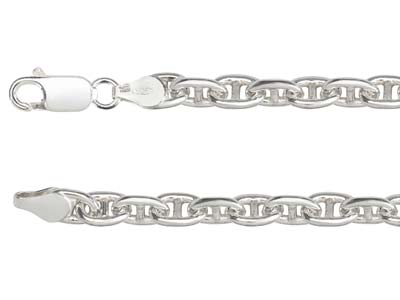 Sterling Silver 6mm Marine Chain   22
