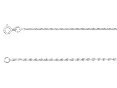 Sterling Silver 1.5mm Barleycorn   Chain 16