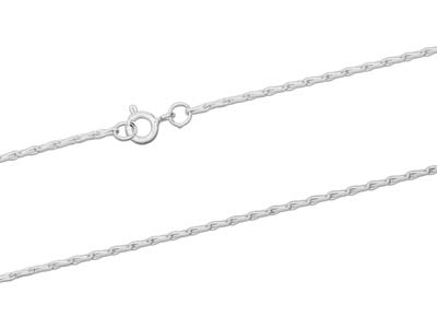 Sterling Silver 1.5mm Barleycorn   Chain 16