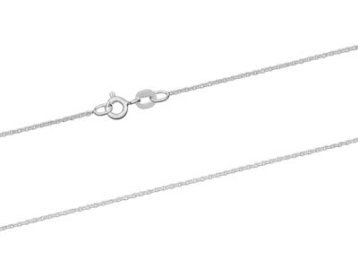 Sterling Silver 1.2mm Cable Chain  18