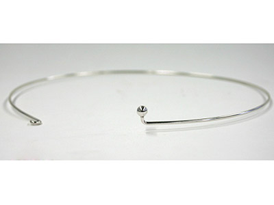 Sterling Silver 1.5mm Solid Wire   Necklet 16