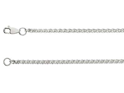 Sterling Silver 2.5mm Spiga        Bracelet 7.5