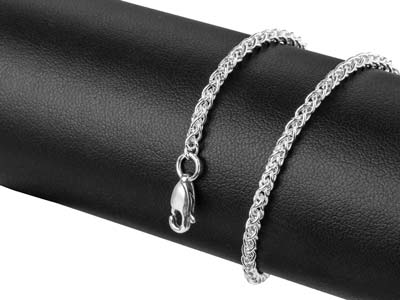 Sterling Silver 2.5mm Spiga        Bracelet 7.5