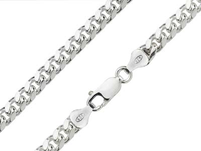 Sterling Silver 5.6mm Classic Curb Bracelet 8.521cm Hallmarked