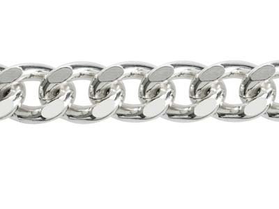 Sterling Silver 10.3mm Curb Bracelet 8.5