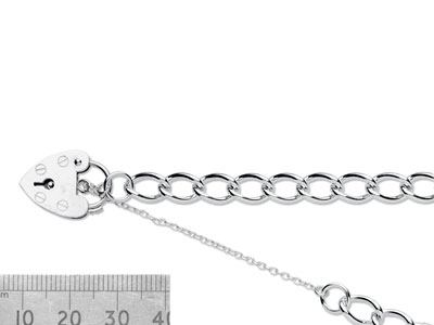 Sterling Silver 7.0mm Curb Bracelet 7.5