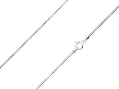 Sterling Silver 1.2mm Diamond Cut  Round Snake Chain 2255cm         Unhallmarked 100 Recycled Silver