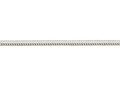 Sterling Silver 1.2mm Diamond Cut  Round Snake Chain 22