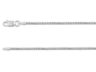 Sterling Silver 1.5mm Diamond Cut  Fancy Snake Chain 18