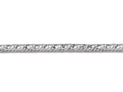 Sterling Silver 1.5mm Diamond Cut  Fancy Snake Chain 18