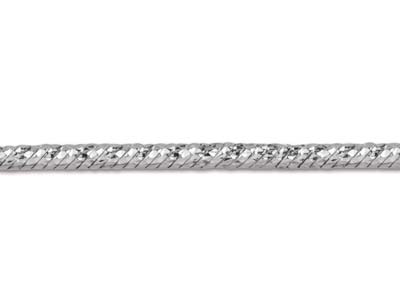 Sterling Silver 1.5mm Diamond Cut  Fancy Snake Chain 18