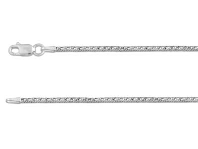 Sterling Silver 1.8mm Diamond Cut  Fancy Snake Chain 16