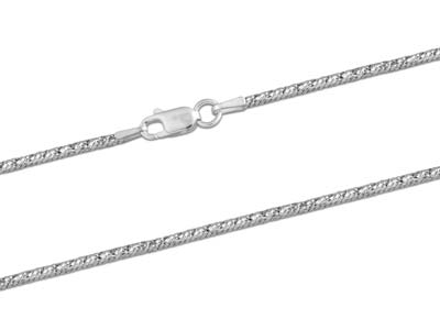 Sterling Silver 1.8mm Diamond Cut  Fancy Snake Chain 16