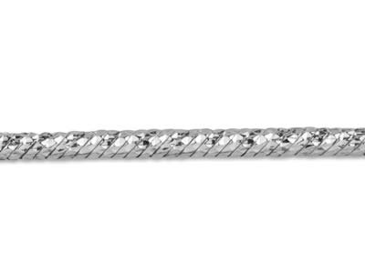 Sterling Silver 1.8mm Diamond Cut  Fancy Snake Chain 20