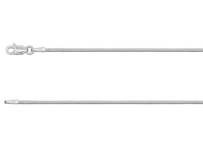 Sterling Silver 1.2mm Diamond Cut  Square Snake Chain 1845cm        Unhallmarked 100 Recycled Silver