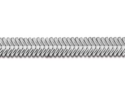 Sterling Silver 4.2mm Flat Snake   Chain 18
