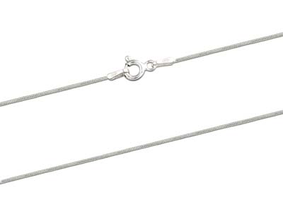 Sterling Silver 0.9mm Mini Snake   Chain 16