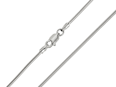 Sterling Silver 1.2mm Round Snake  Chain 16