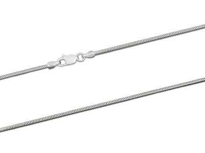 Sterling Silver 1.4mm Round Snake  Chain 16