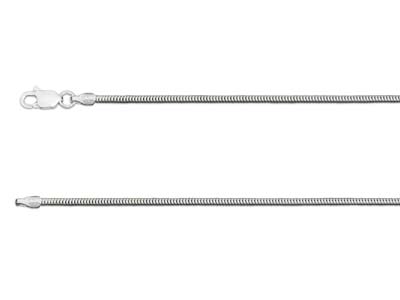 Sterling Silver 1.4mm Round Snake  Chain 24