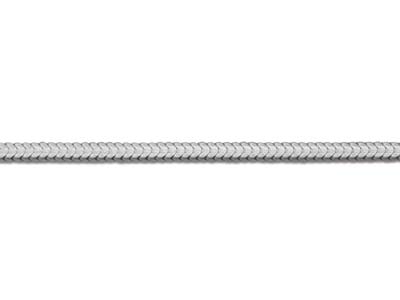 Sterling Silver 1.2mm Square Snake Chain 18