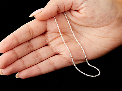 Sterling Silver 1.5mm Spiga Chain   24
