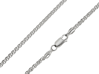 Sterling Silver 2.5mm Spiga Chain  16