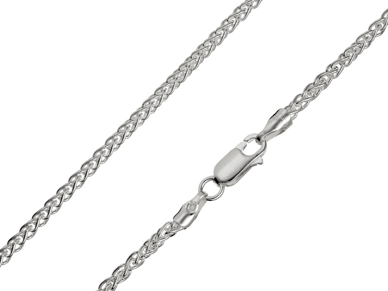 925 Sterling Silver SPIGA Necklace Chain Italian 16-24" 100% Recycled Silver
