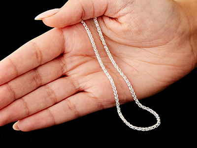 Sterling Silver 2.5mm Spiga Chain  22