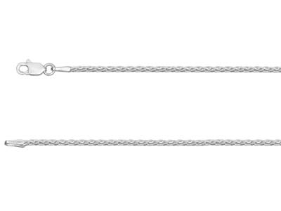 Sterling Silver 1.5mm Diamond Cut  Spiga Chain 16