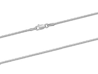 Sterling Silver 1.5mm Diamond Cut  Spiga Chain 16