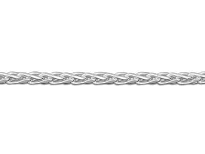 Sterling Silver 1.5mm Diamond Cut  Spiga Chain 16