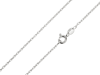 Sterling Silver 1.5mm Rope Chain    1640cm Unhallmarked 100 Recycled Silver