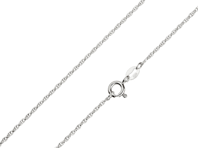 Sterling Silver 1.5mm Rope Chain    1640cm Unhallmarked 100 Recycled Silver