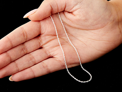 Sterling Silver 1.5mm Rope Chain    16