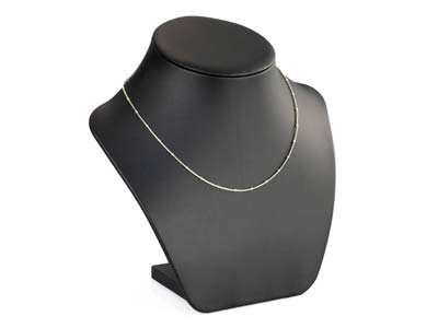 Sterling Silver 1.9mm Snake Chain  With Bead Stations 18