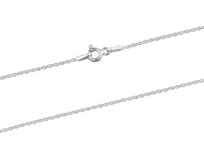 Sterling Silver 1.2mm Diamond Cut  Hammered Trace 22